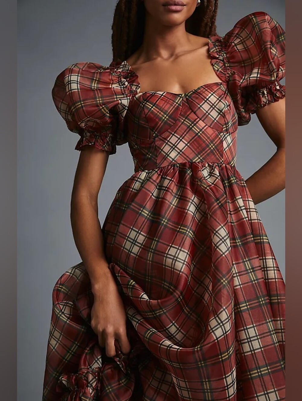 Selkie Plaid The Ritz Dress L